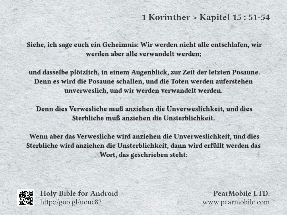 1 Korinther, Kapitel 15:51-54